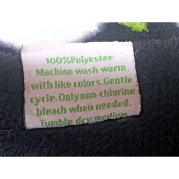 Vera Bradley Plush Blanket Retired Pastel Leaves/geometric 50" X 80" Black pink - Picture 7 of 7